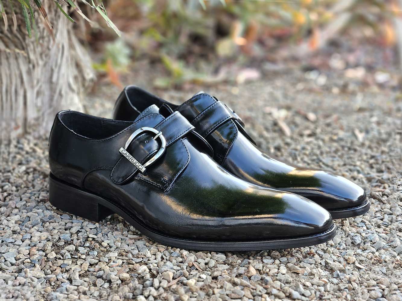 Signature Buckle Monk Strap Shoe