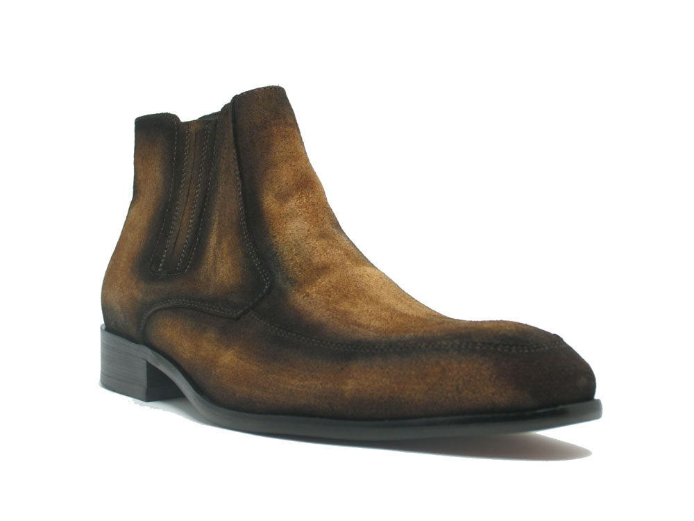 Leather Suede Chelsea Boots