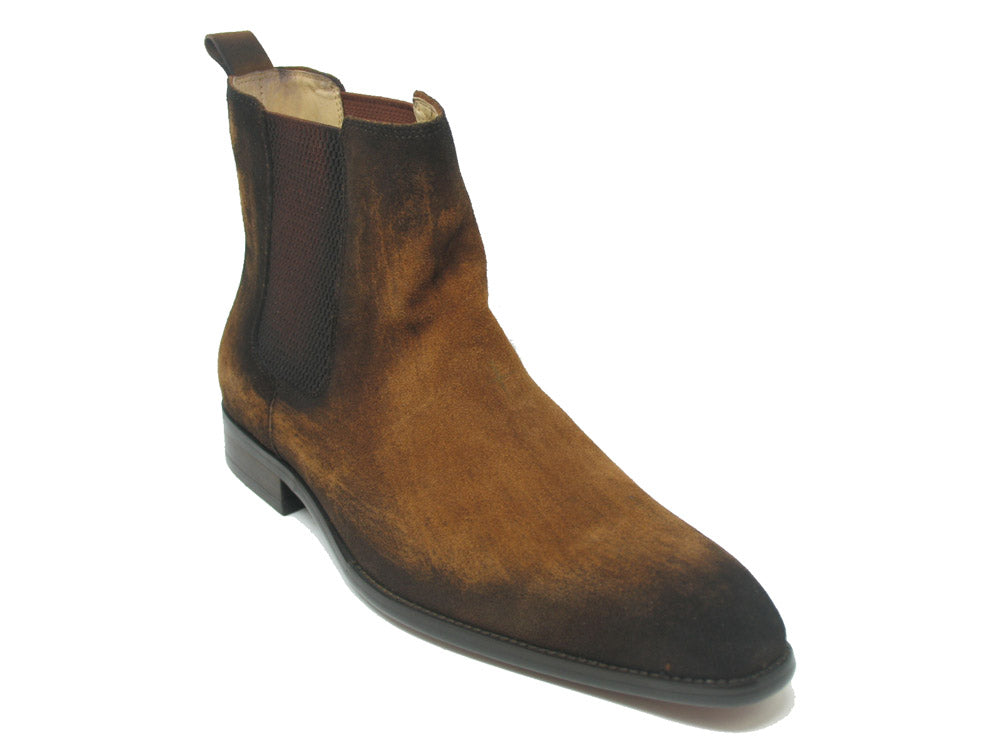 Leather Suede Chelsea High Boots