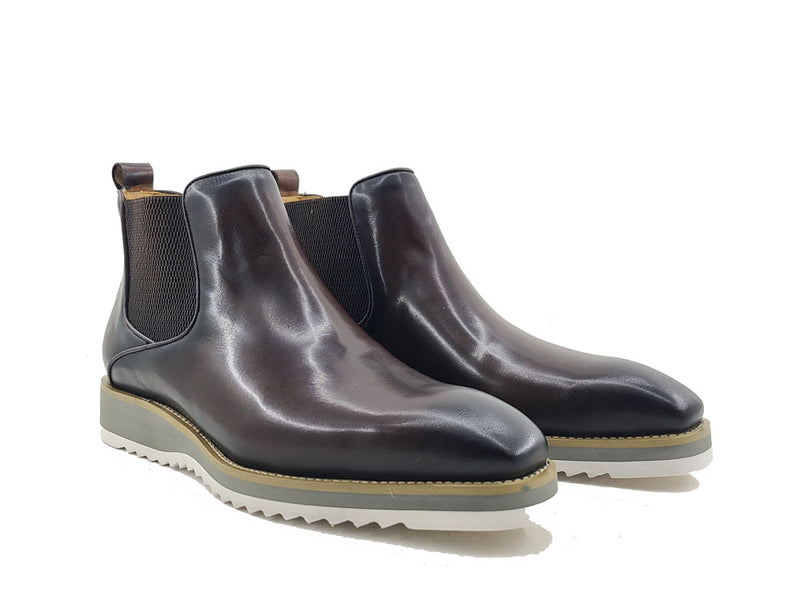 Patina Chelsea Boot with lightweight color contrast sole KB515-15