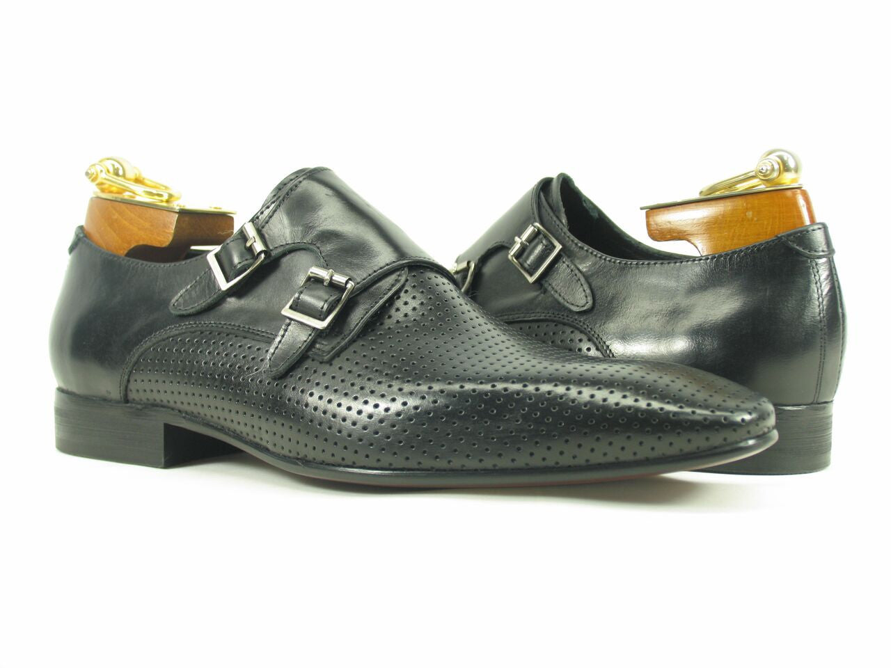 Perforated Double Monk Strap Loafer