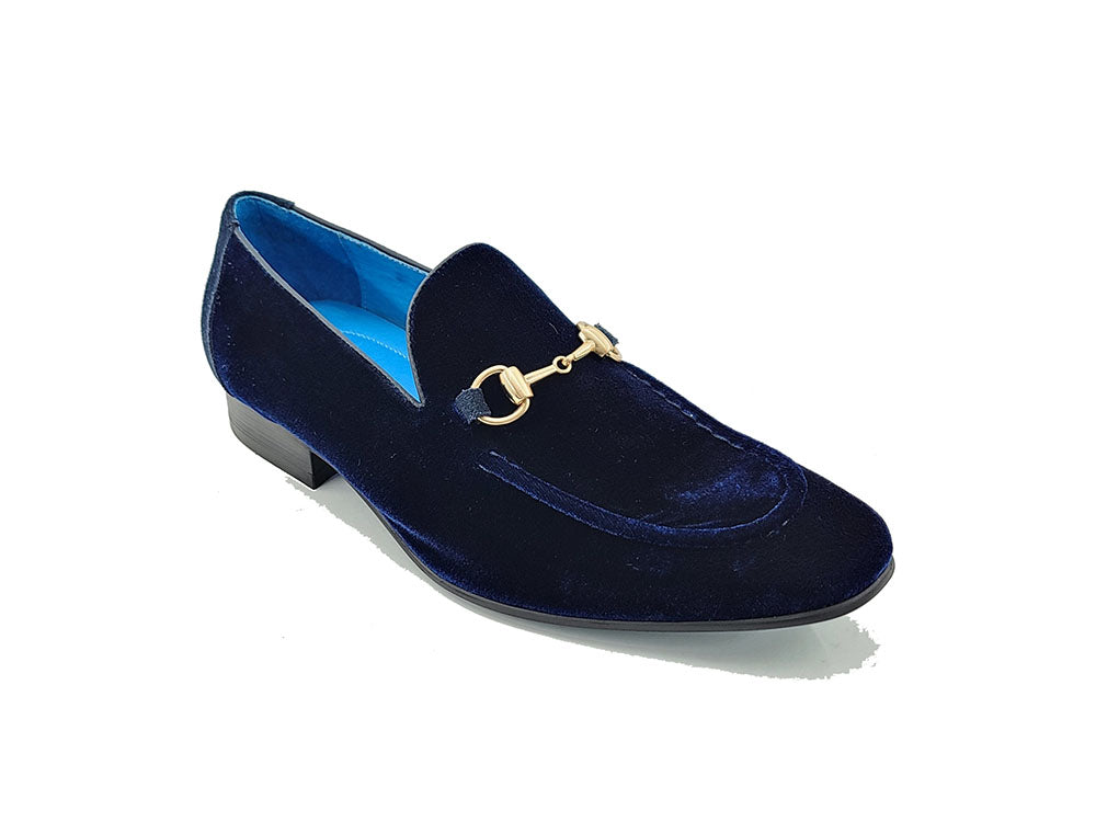 Velvet Buckle Loafer