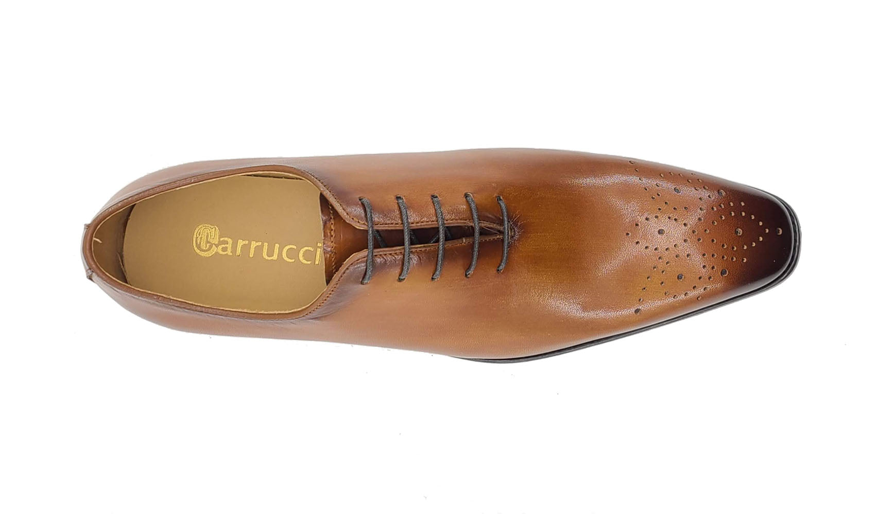Hand Burnished Leather Wholecut Calf Oxford