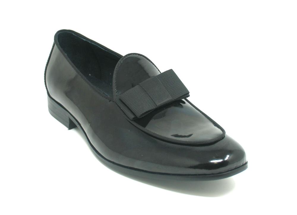Patent Leather Bow Tie Formal Dress Shoe