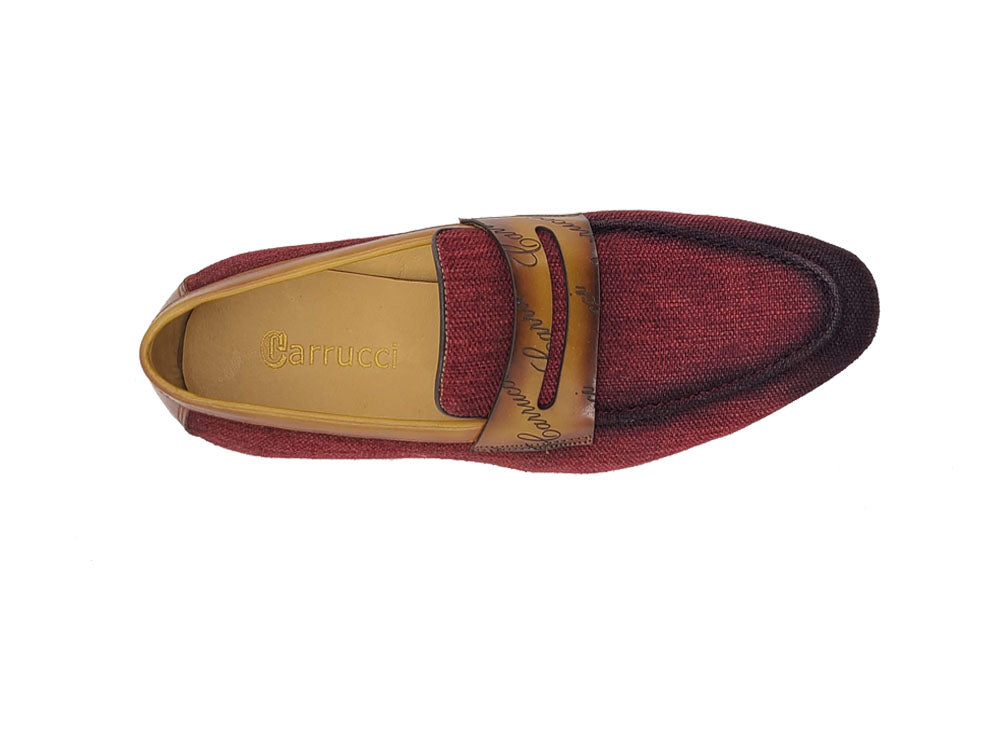 Life Style Penny Loafer Fabric Upper with Signature Leather Trim