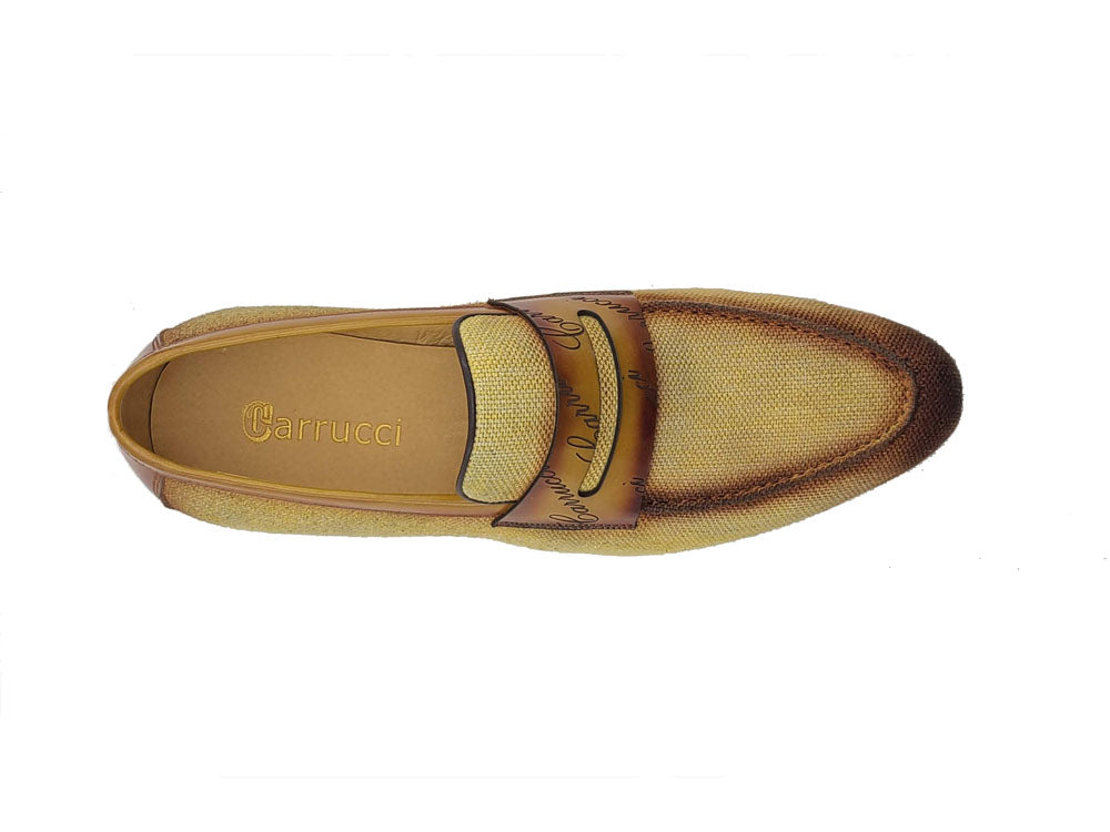 Life Style Penny Loafer Fabric Upper with Signature Leather Trim